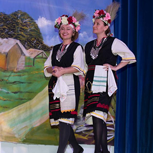 Dr. Gashparova in Bulgarian dance performance