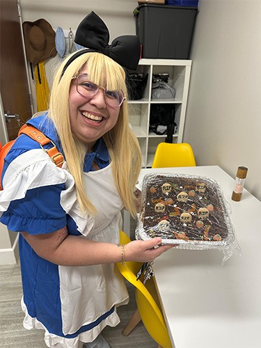 team members packing supplies
