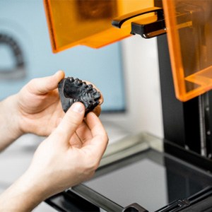 3D printer with dental impression