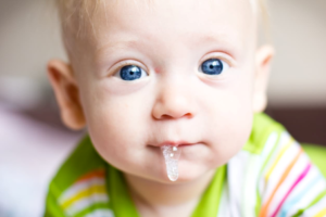baby dribbling